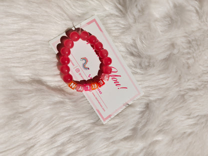 Cherry Charm Name Bracelet