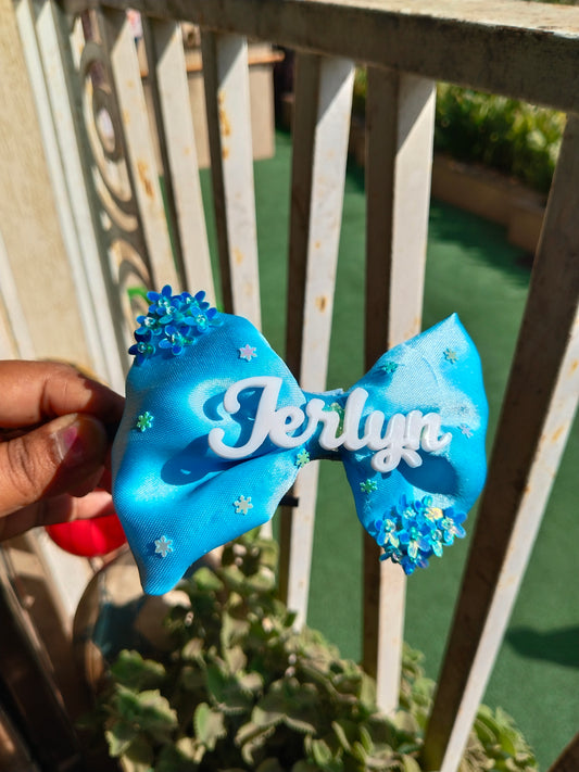 Elsa's Enchanted Satin Bow