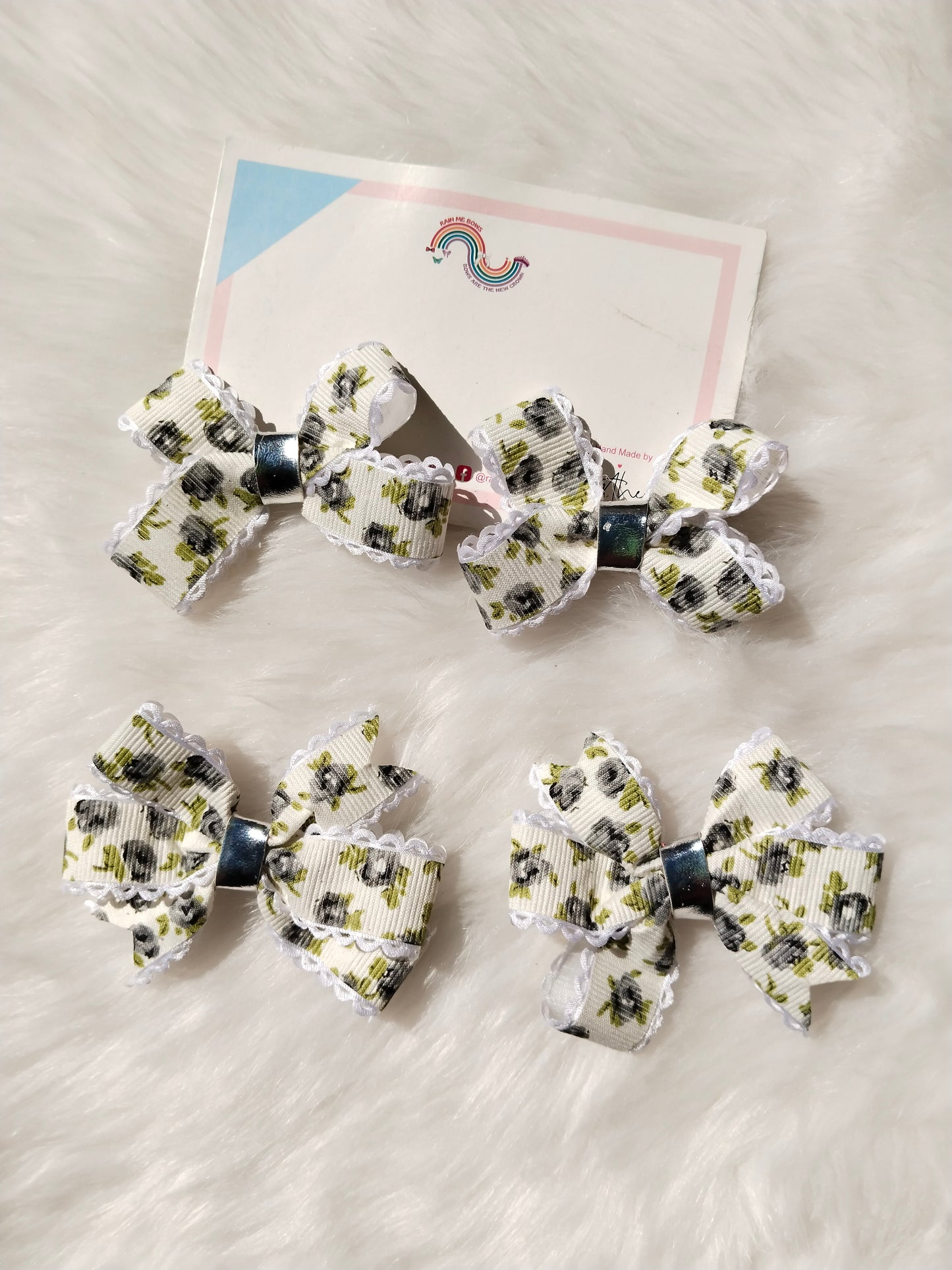 Garden Whirl Pinwheel Ribbon Bow