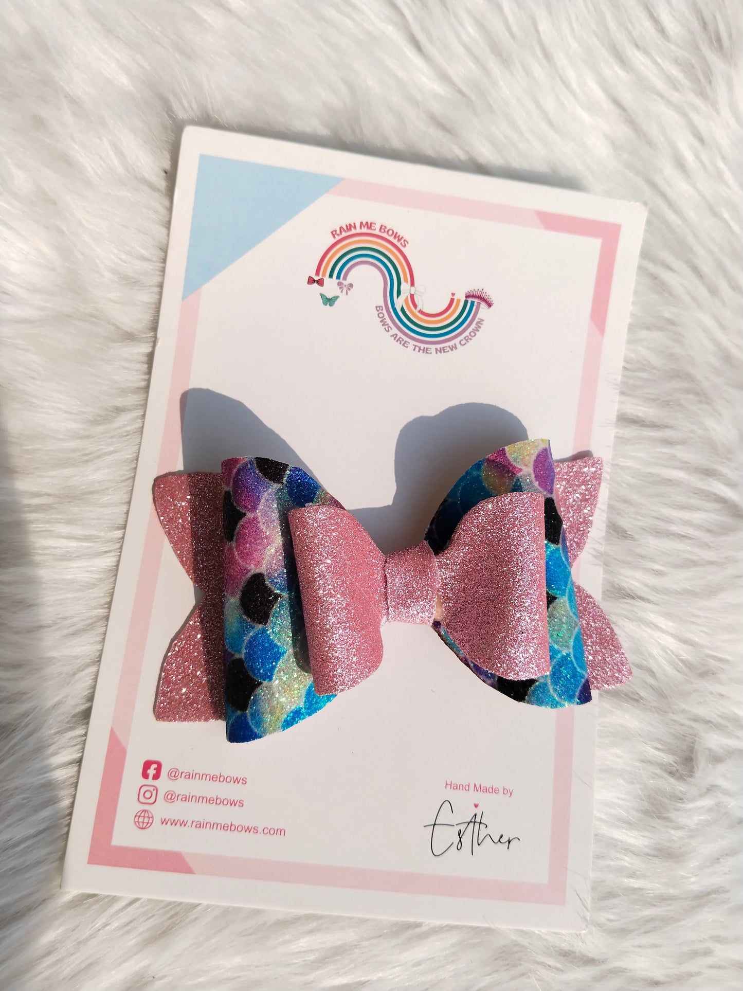 Mermaid Shimmer Hair Bow