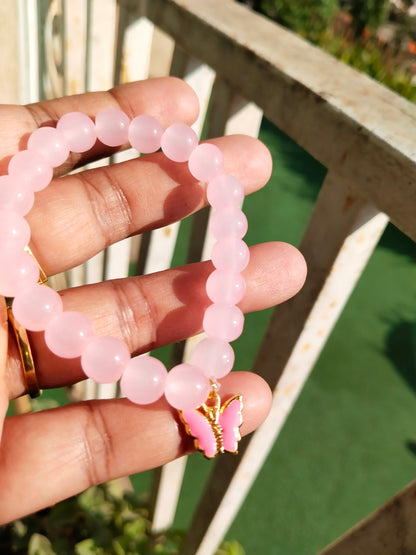 Pink Radiance Butterfly Bracelet