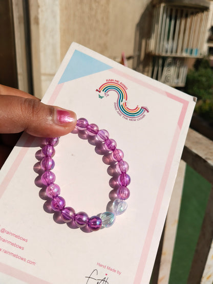 Purple Passion Heart Bracelet