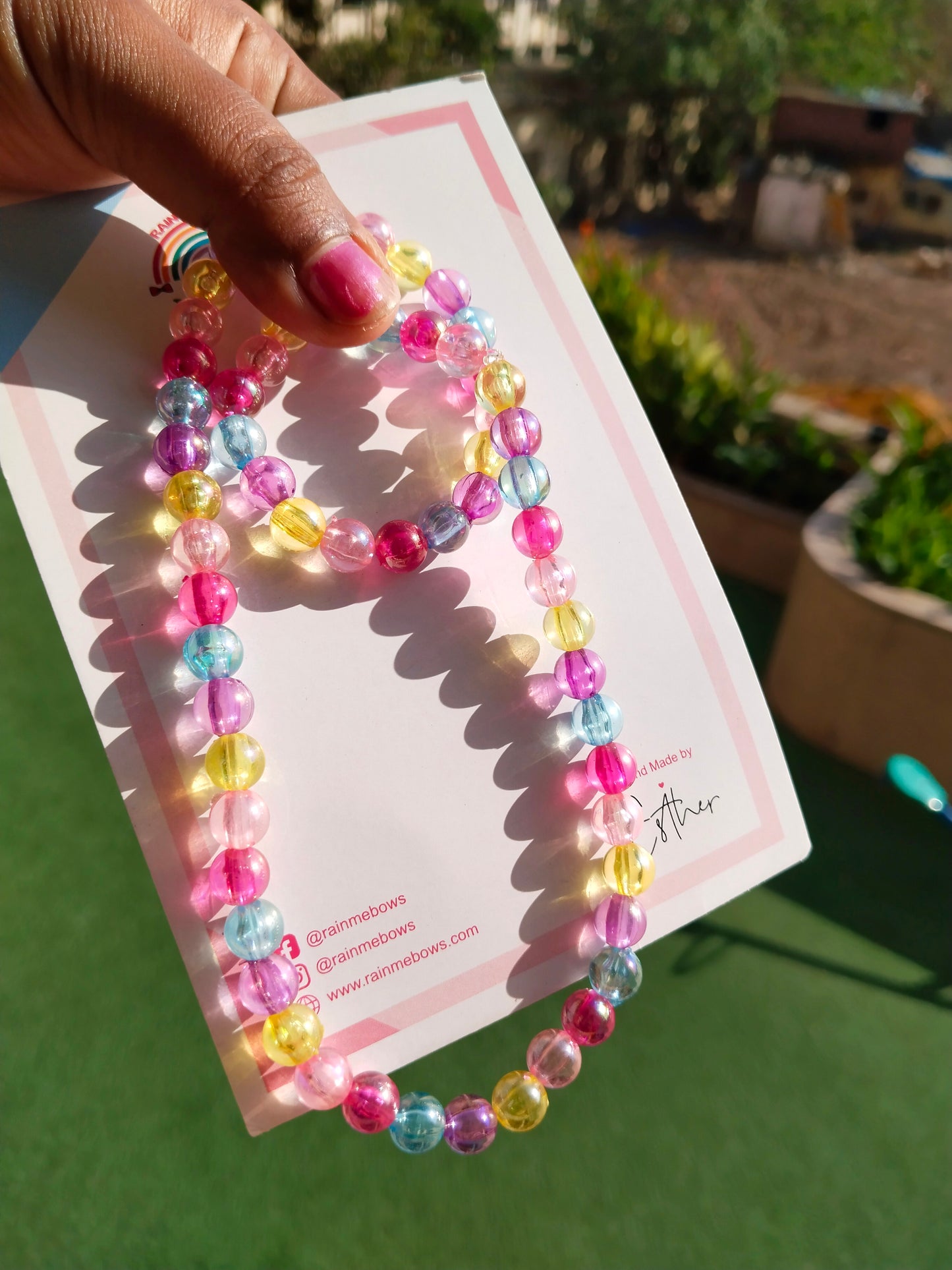 Rainbow Splash Kids Necklace