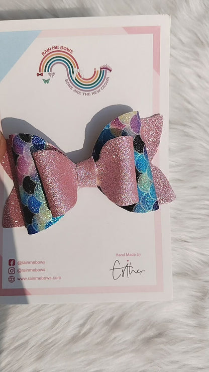 Mermaid Shimmer Hair Bow